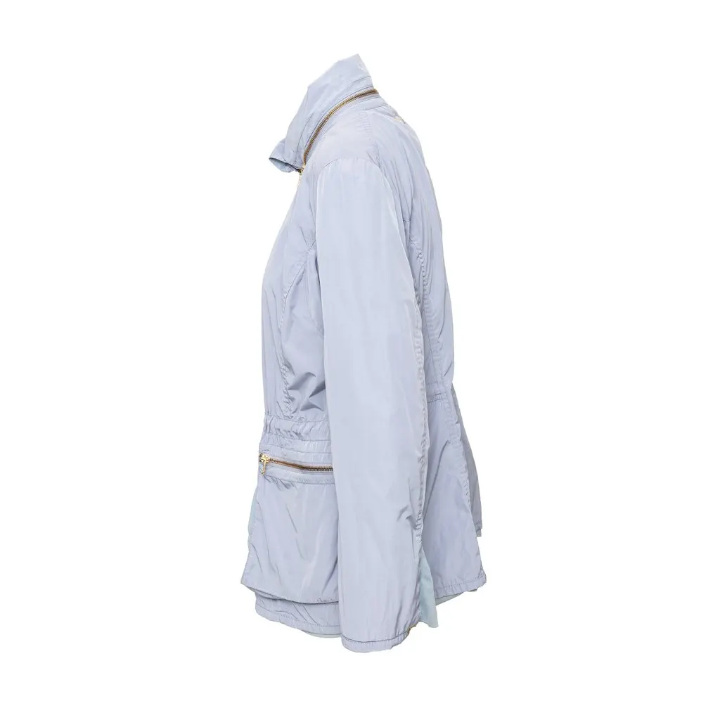 Unsigned Les Copains Windbreaker Jacket - '10s Blue Polyester Good - Back View