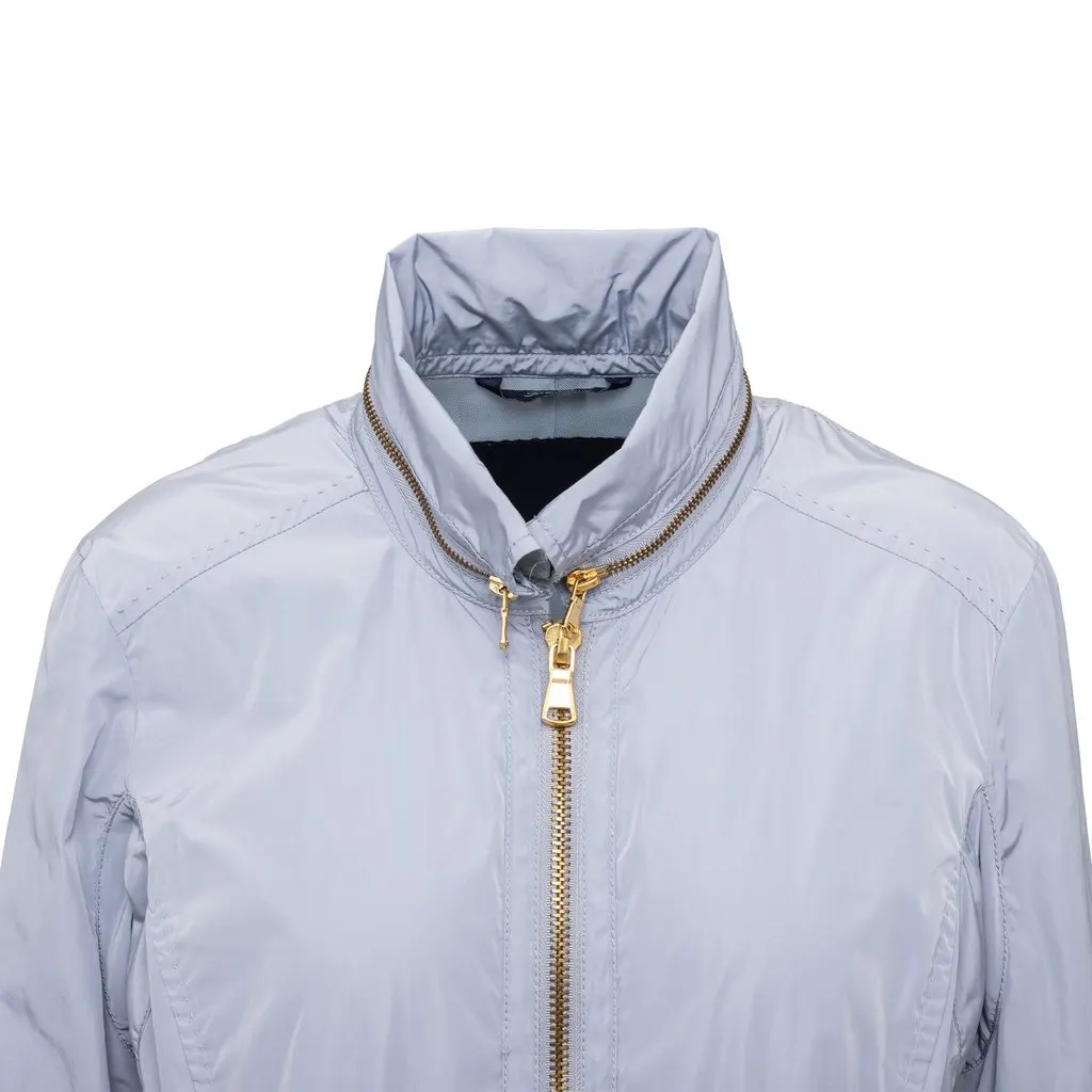 Unsigned Les Copains Windbreaker Jacket - '10s Blue Polyester Good - Model View