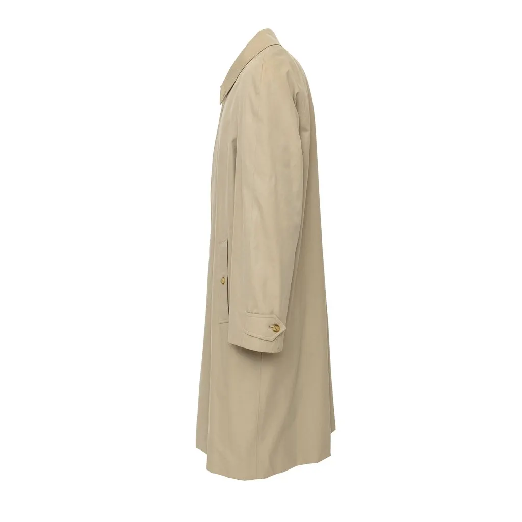 Burberry Trench Coat - '10s Beige Cotton Good - Back View