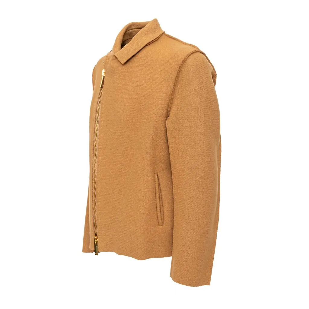 Emporio Armani Wool Jacket - '20s Brown Wool Good - Inside View