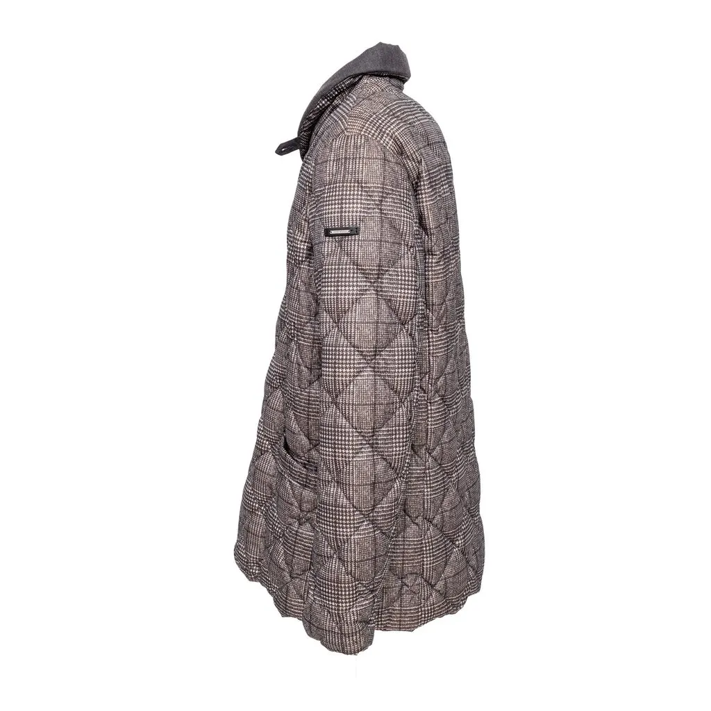 Emporio Armani Quilted Down Jacket - '20s Grey Good - Back View