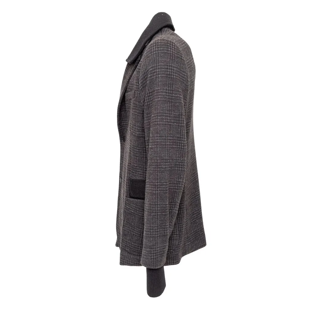 Emporio Armani Brad Line Wool Jacket - '10s Red Wool Good - Back View