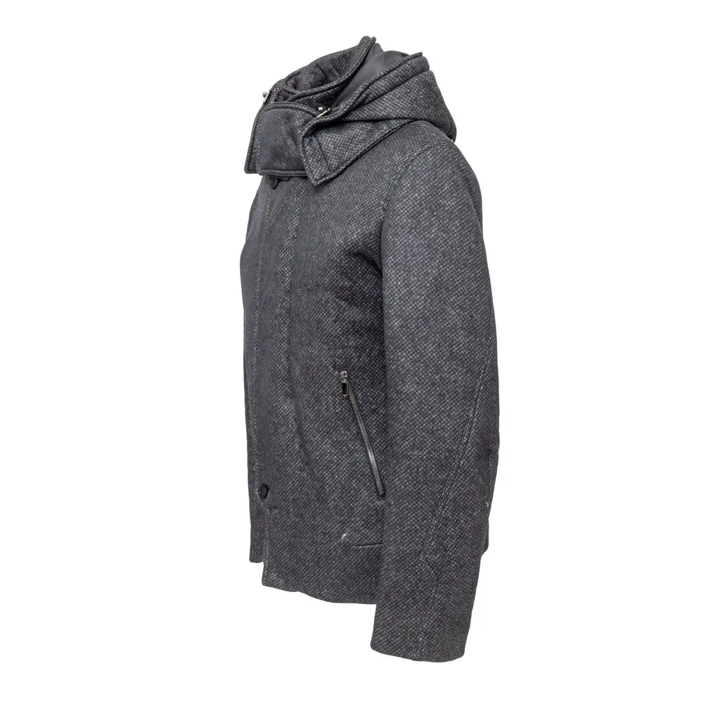 Emporio Armani Zippered Jacket - '10s Red Wool Good - Back View