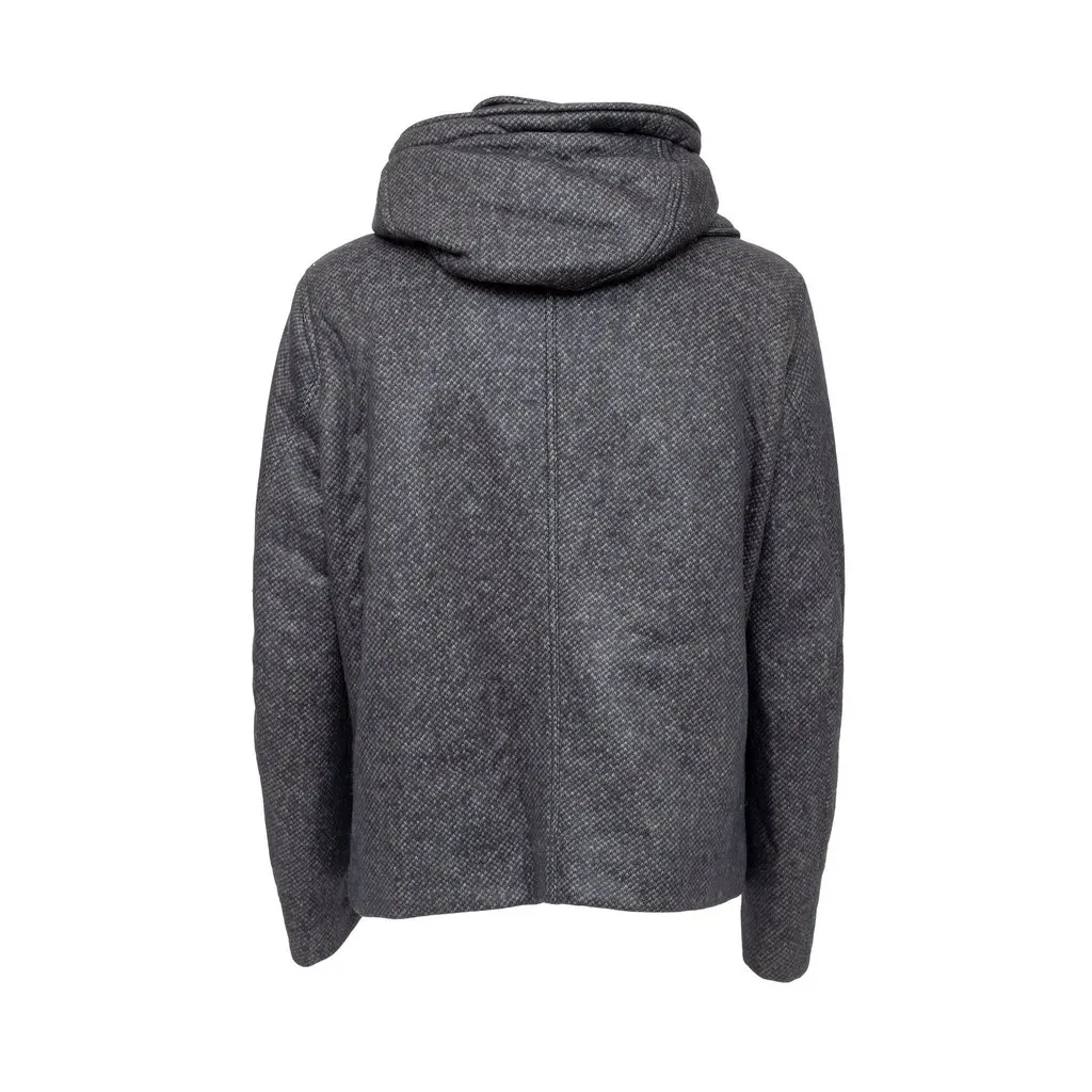 Emporio Armani Zippered Jacket - '10s Red Wool Good - Model View