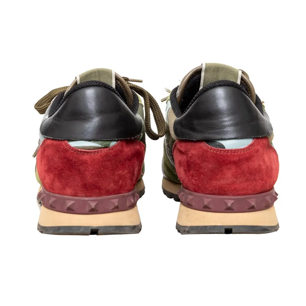 Valentino Rockrunner Sneakers - '20s Red Suede Good - Box View