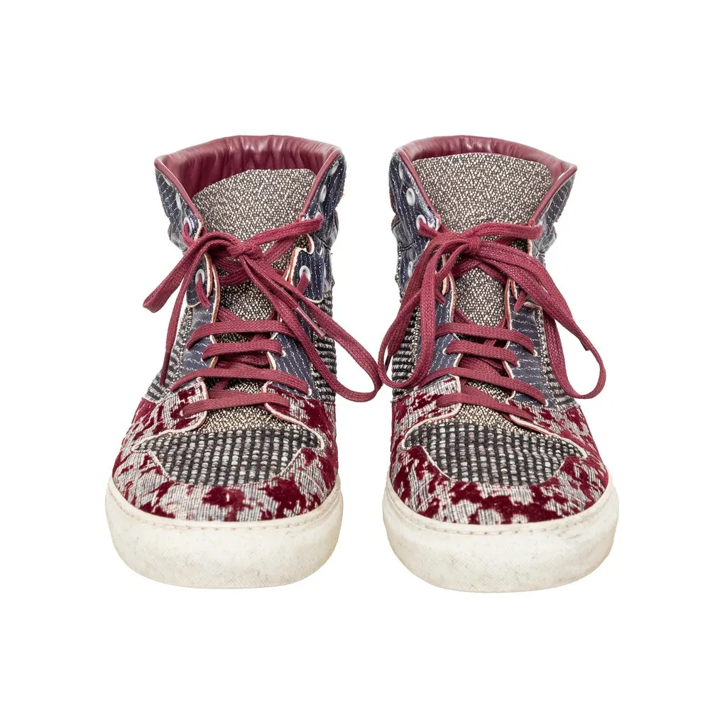 Balenciaga High Top Sneakers - '20s Grey Suede Good - Inside View