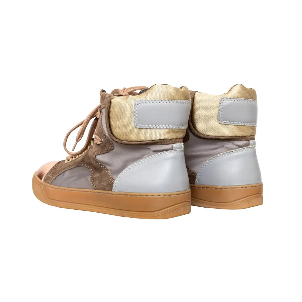 Lanvin High Top Sneakers - '10s MultiColor Leather Good - Back View