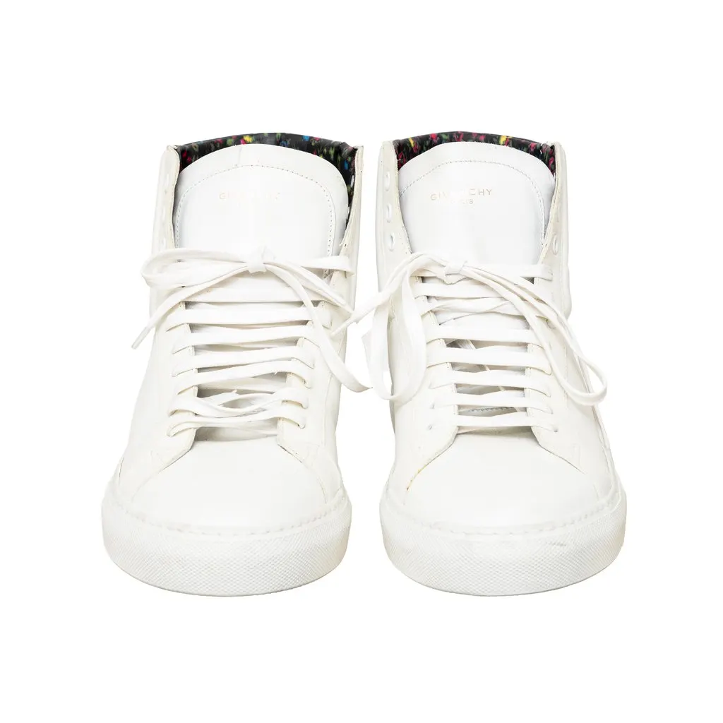 Givenchy Leather High Top Sneakers - '10s White Leather Good - Inside View