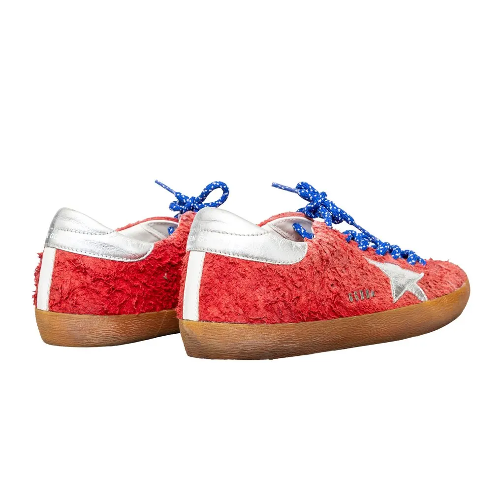 Golden Goose Super-Star Sneakers - '10s Gold Suede Good - Back View