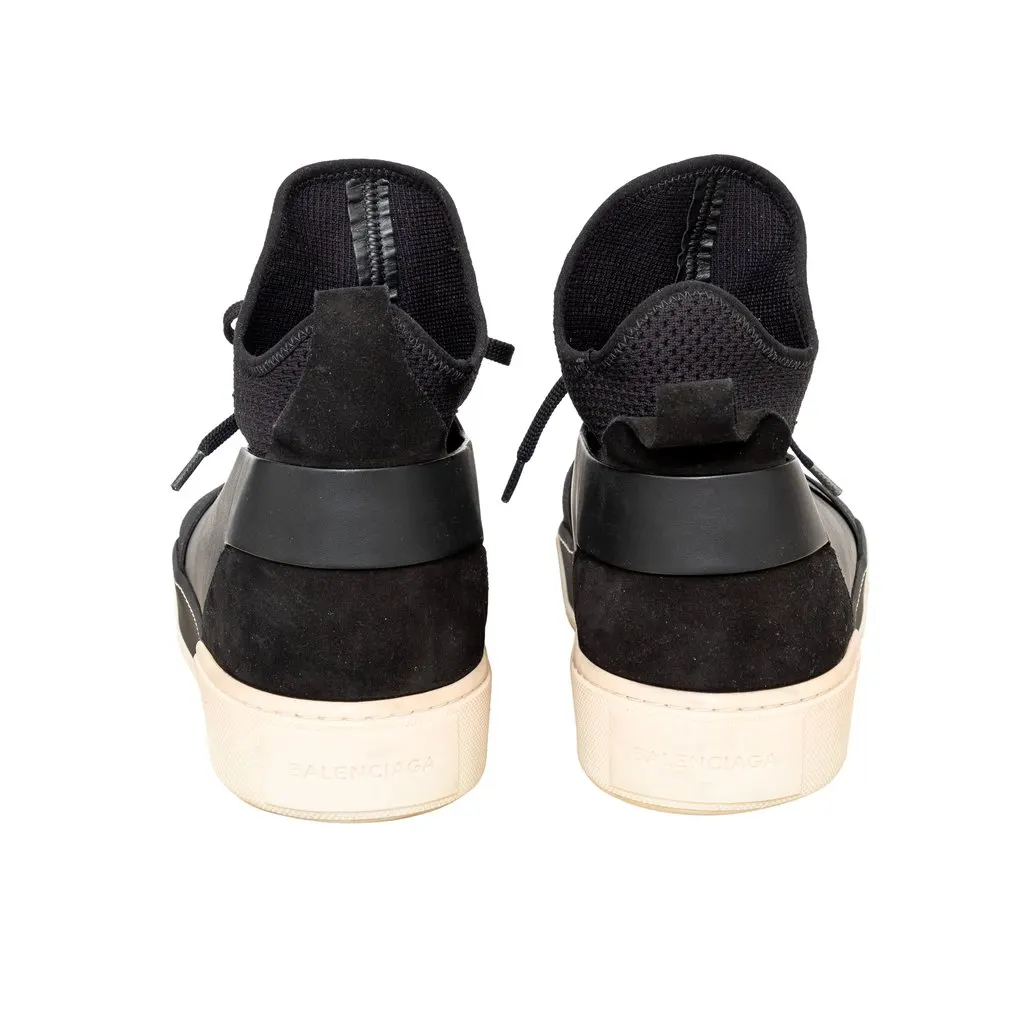 Balenciaga Mid Top Sneakers - '10s Black Lace Good - Box View