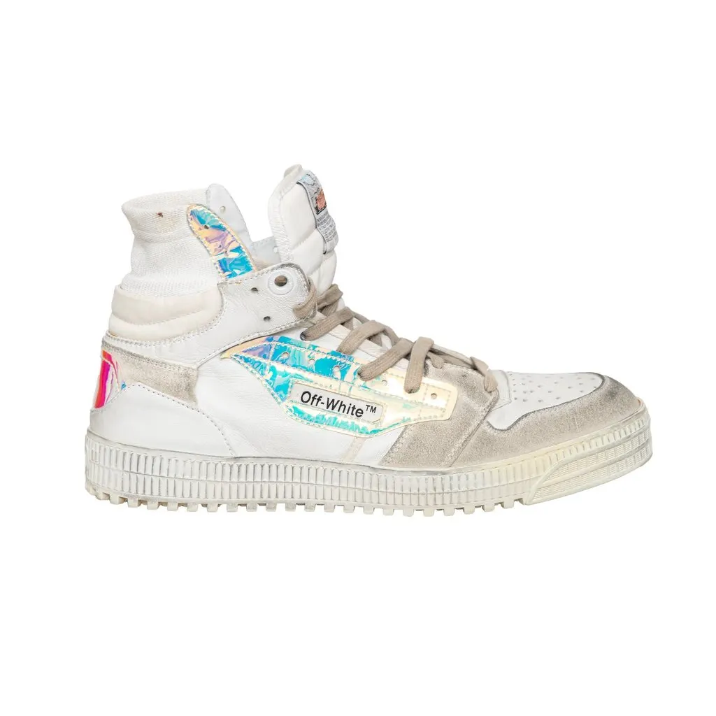 Off-White Off Court 3.0 Sneakers - '10s White Leather Good - Front View