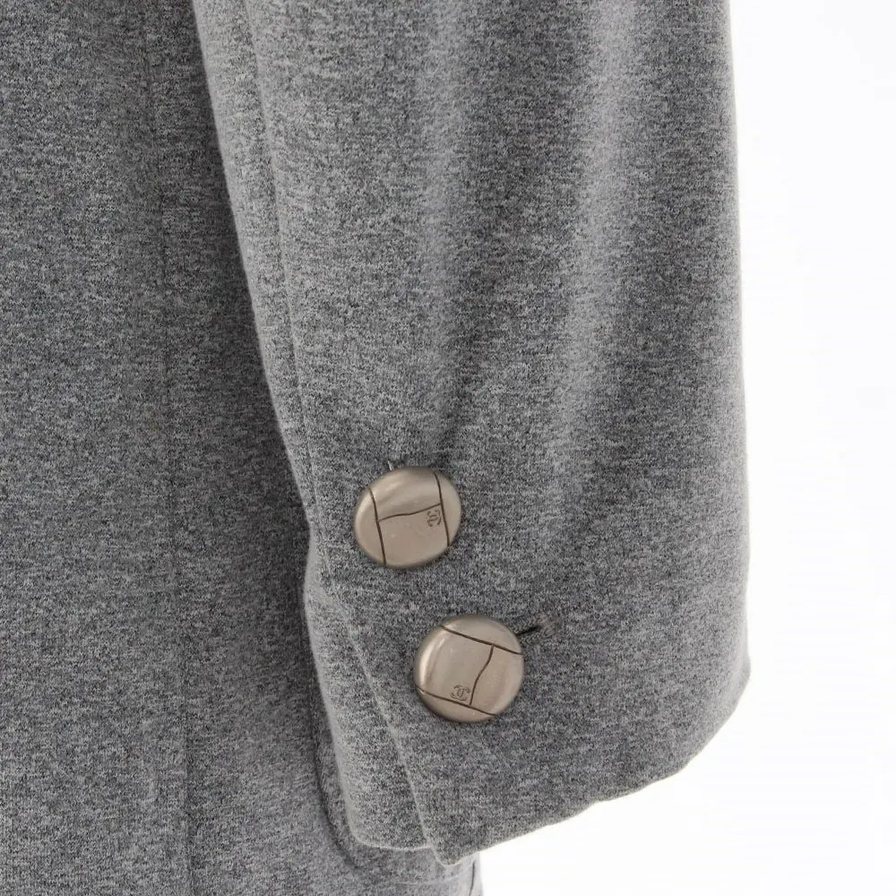 Chanel Grey Fabric Jacket - 2000s Grey Good - Box View