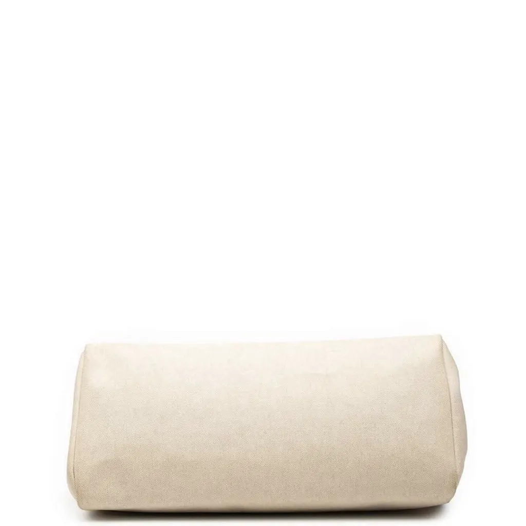 Hermès Vache Hunter Herbag Beige Canvas Good - Inside View