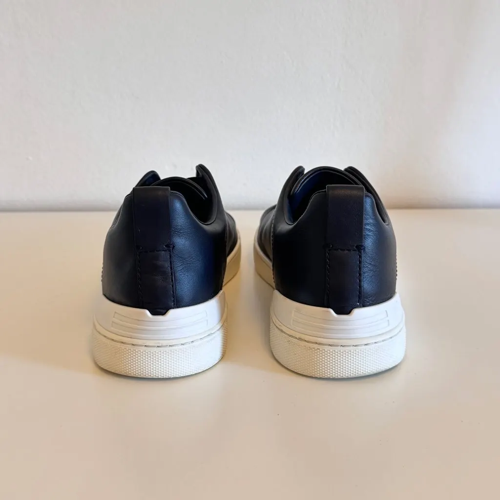 Ermenegildo Zegna Zegna Triple Stitch Navy Navy Leather Very good - Back View