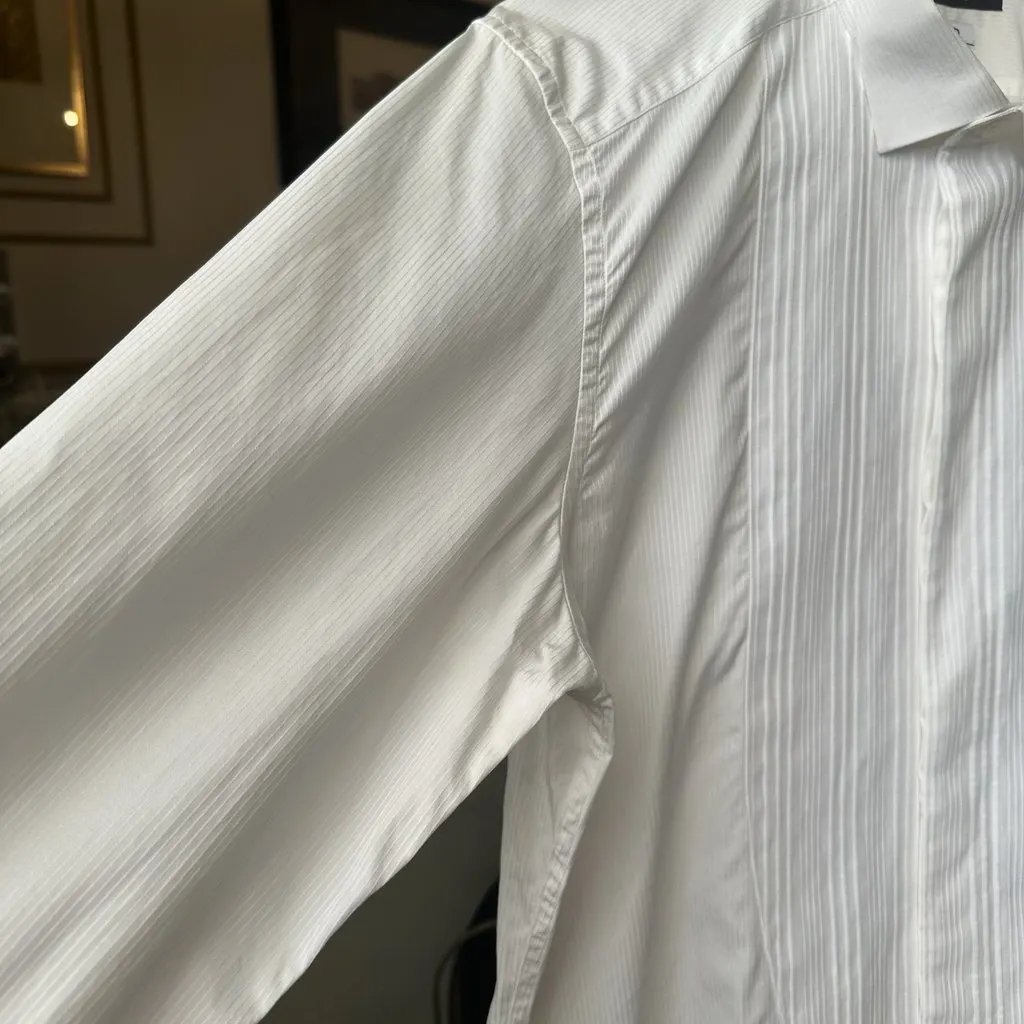 Dolce & Gabbana Dolce & Gabbana Sartoria Gold Tuxedo Shirt – Light Beige Beige Cotton Very good - Box View