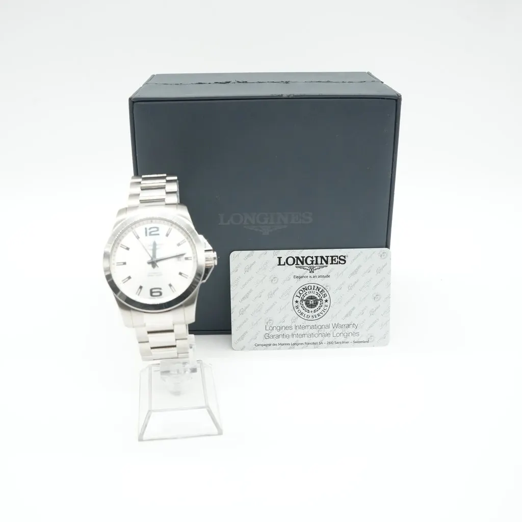 Longines 41 mm Conquest Automatic L3.677.4.76.6 White Good - Model View