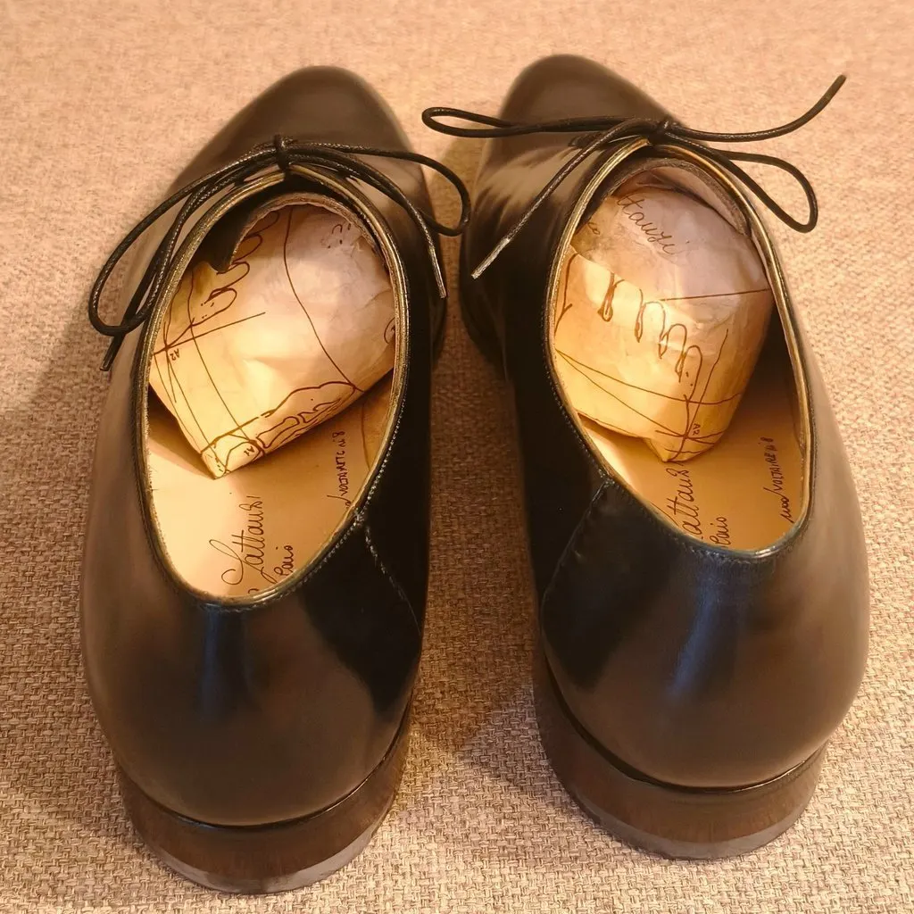 Unsigned Silvano Lattanzi- Mod. "Voltaire" Black Leather Never worn - Back View