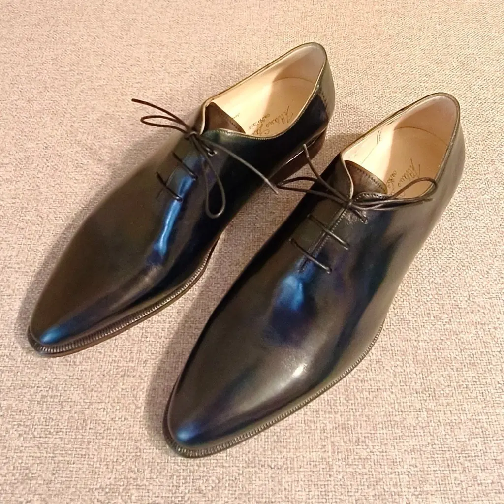 Unsigned Silvano Lattanzi- Mod. "Voltaire" Black Leather Never worn - Model View