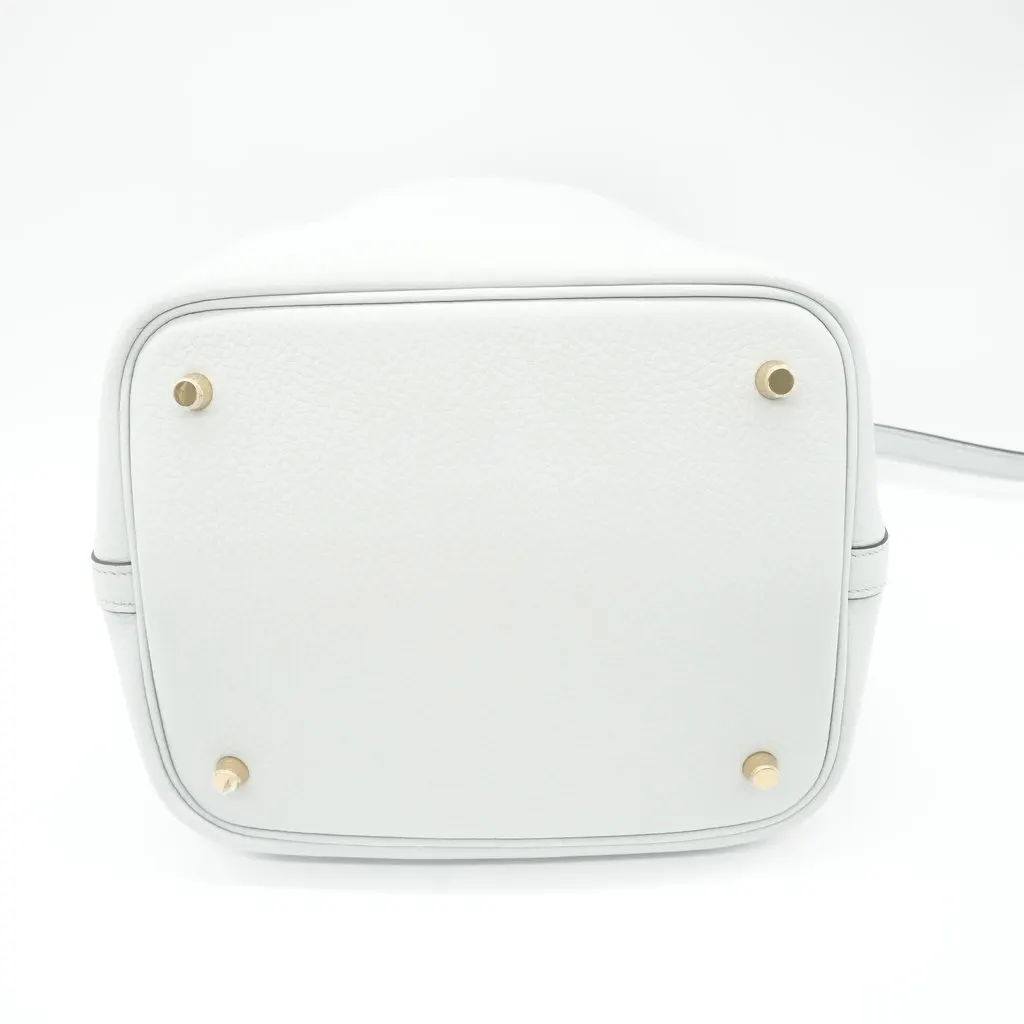 Hermès Picotin Lock 22 W White Leather Fair - Inside View