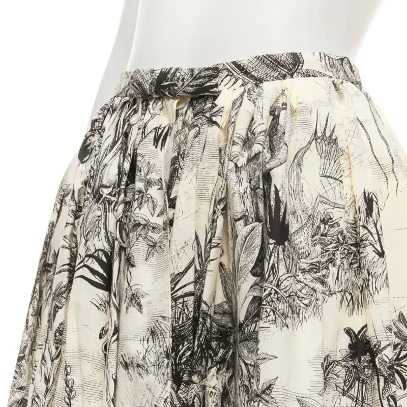 Dior Beige Print Midi Beige Cotton Never worn - Back View