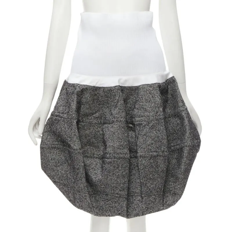 Louis Vuitton Grey Wool Bubble Grey Wool Never worn - Front View