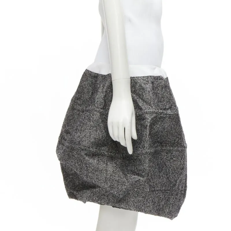 Louis Vuitton Grey Wool Bubble Grey Wool Never worn - Inside View