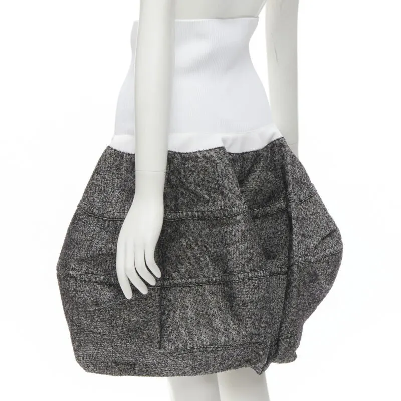 Louis Vuitton Grey Wool Bubble Grey Wool Never worn - Model View