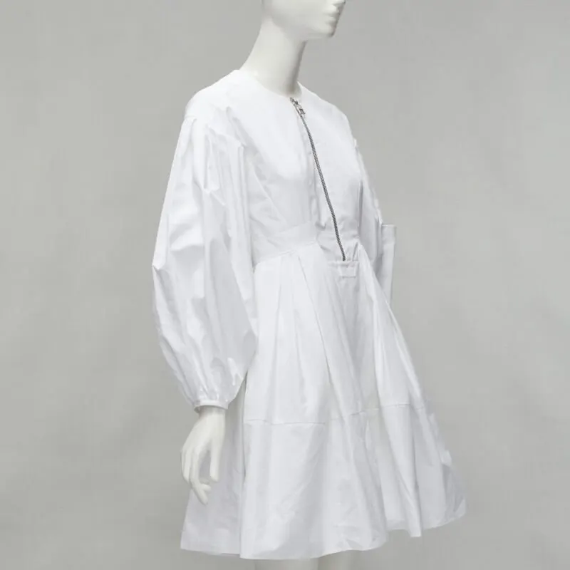 Alexander McQueen White Puff Dress White Cotton Very good - Inside View