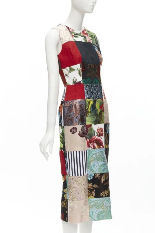 Dolce & Gabbana Patchwork Midi MultiColor Never worn - Inside View