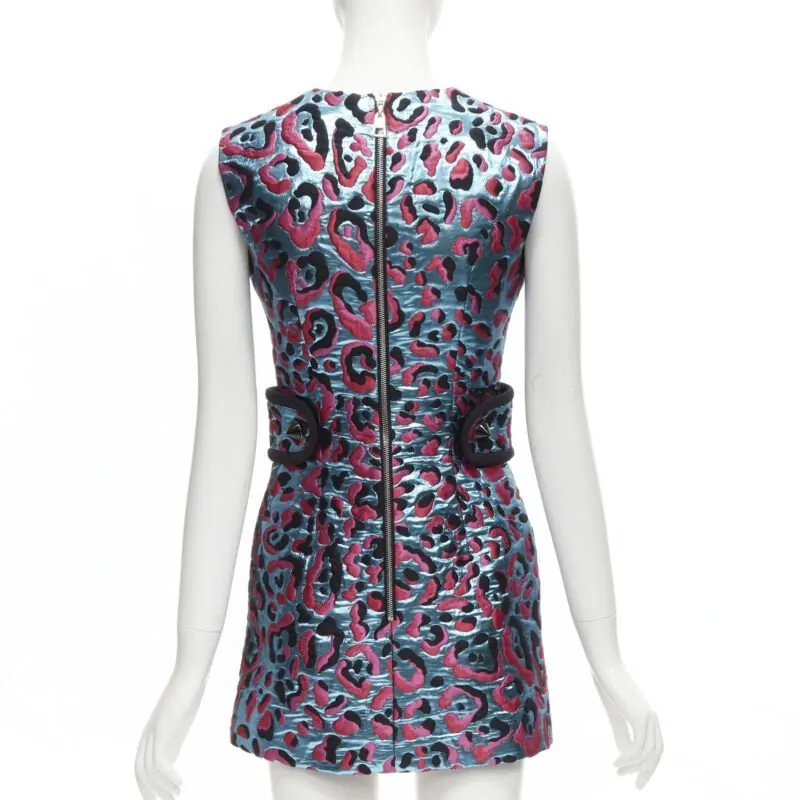 Louis Vuitton Metallic Leopard Blue Polyester Never worn - Box View