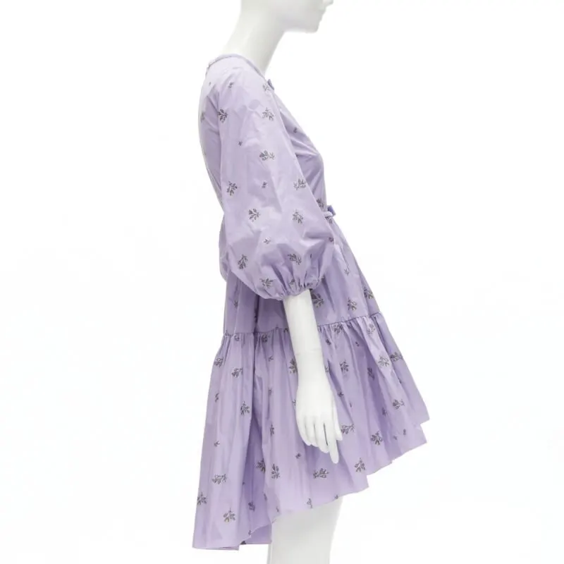 RED VALENTINO GARAVANI Purple Bow Dress Purple Polyester Never worn - Model View