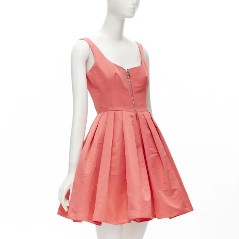 Alexander McQueen Pink Taffeta Fit Pink Polyester Never worn, with tag - Inside View