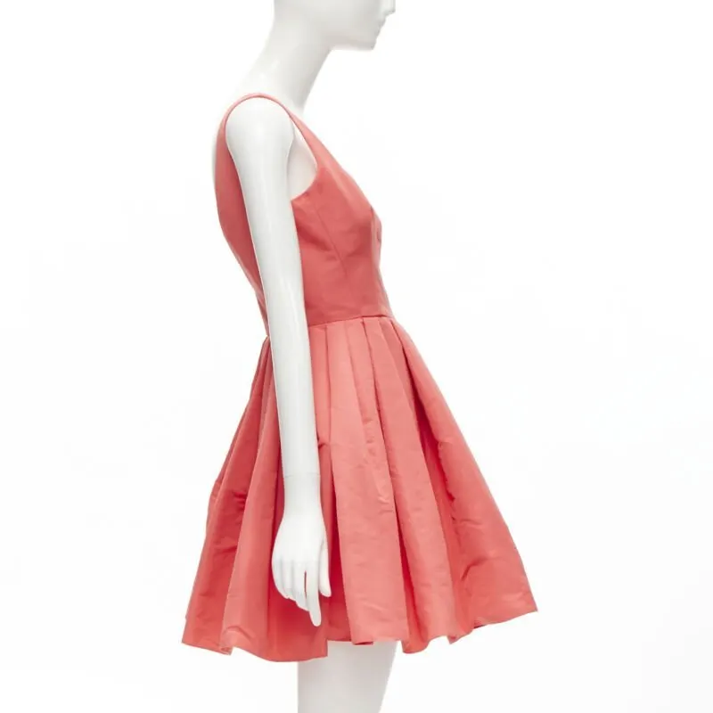 Alexander McQueen Pink Taffeta Fit Pink Polyester Never worn, with tag - Model View