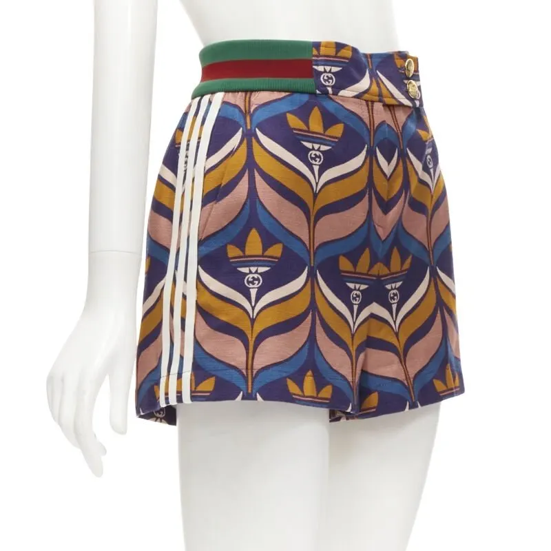 Gucci Trefoil Shorts MultiColor Cotton Never worn - Front View