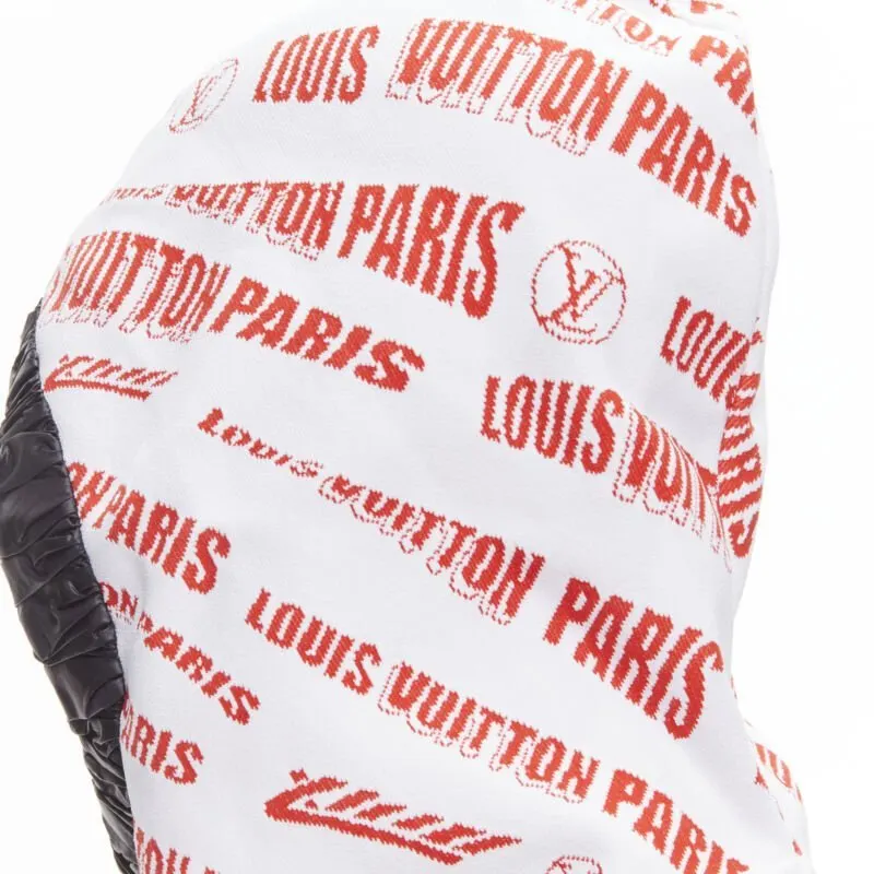 Louis Vuitton Logo Hood Hat White Viscose Never worn - Back View