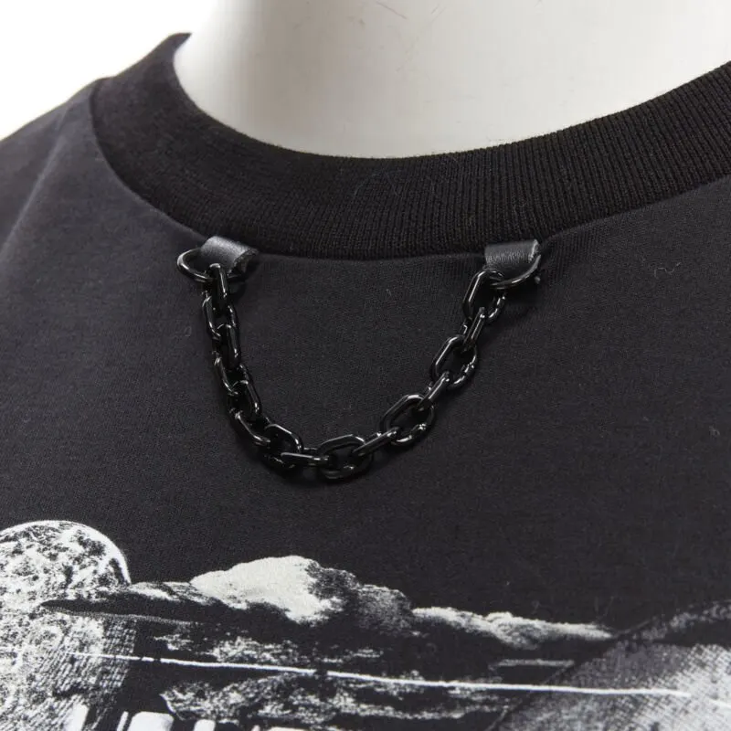 Louis Vuitton Graphic Chain Tee Black Cotton Never worn - Back View