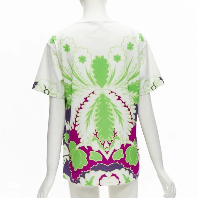 Valentino Floral Print Tee White Cotton Never worn - Box View