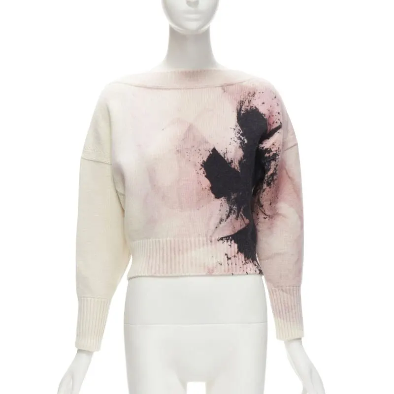 Alexander McQueen Anemone Sweater Beige Wool Never worn - Front View