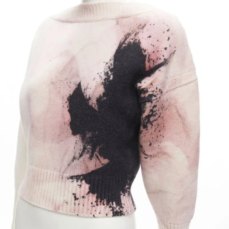 Alexander McQueen Anemone Sweater Beige Wool Never worn - Back View