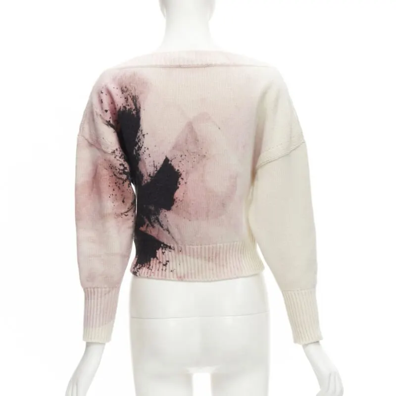 Alexander McQueen Anemone Sweater Beige Wool Never worn - Box View