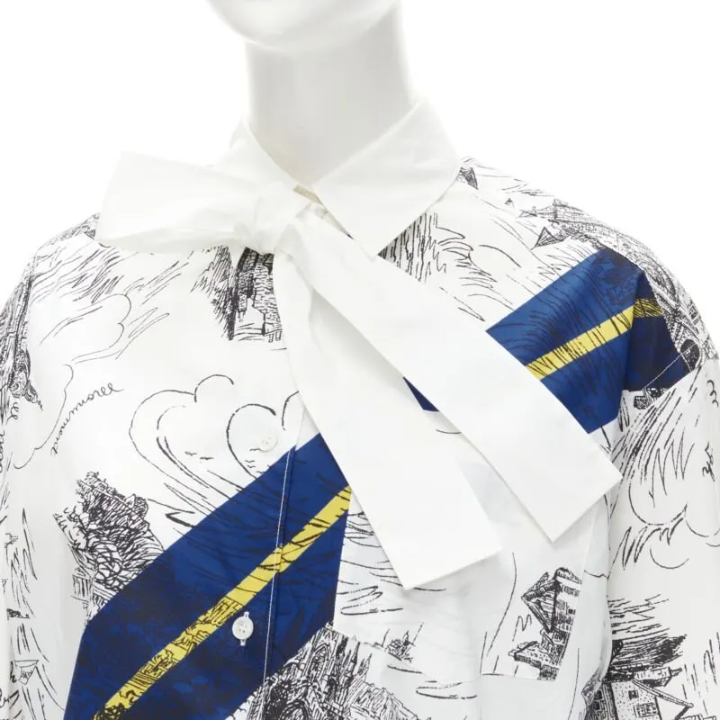 PHILOSOPHY DI LORENZO SERAFINI Landmark Graphic White Cotton Never worn - Back View