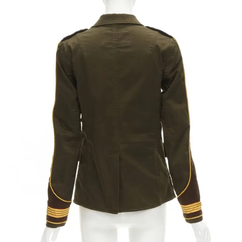Dsquared2 Military Utility Jacket Green Cotton Never worn - Box View