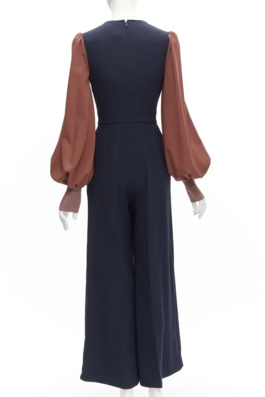 Roksanda Navy Red Jumpsuit Navy Polyester Never worn - Box View
