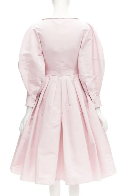 Alexander McQueen Pink Balloon Sleeve Dress Pink Polyester Never worn, with tag - Box View