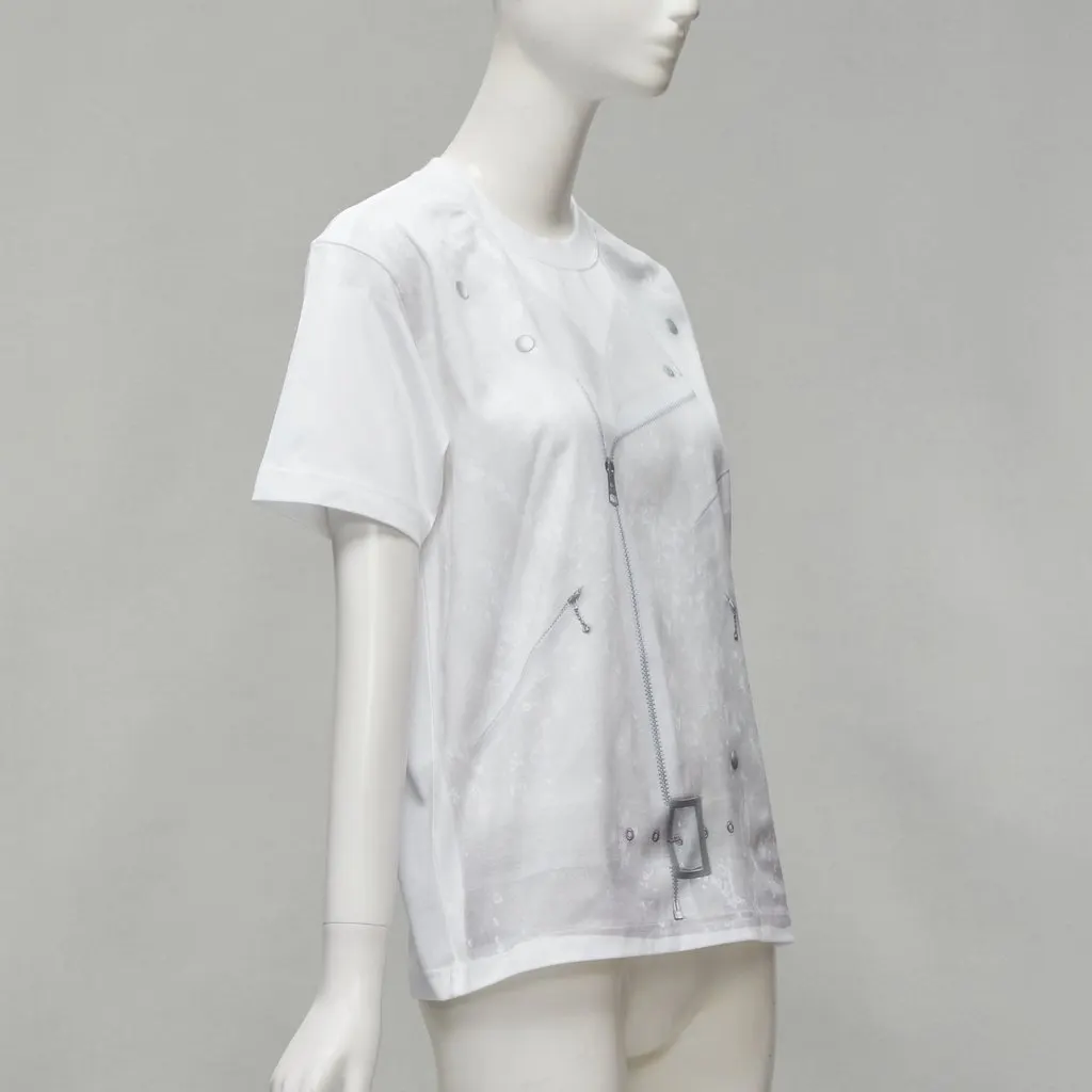 Junya Watanabe Sequin Biker Shirt Grey Cotton Never worn - Inside View