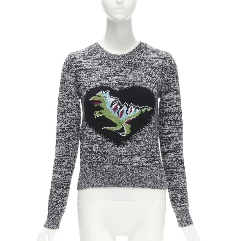 Dior Grey Dragon Sweater Grey Cashmere Never worn - Front View