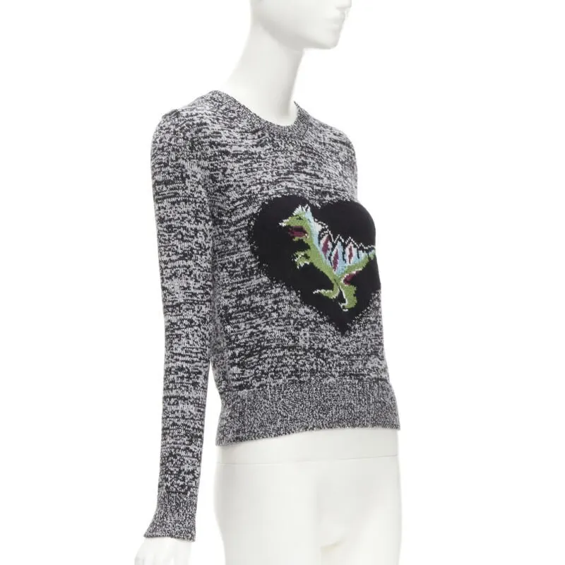 Dior Grey Dragon Sweater Grey Cashmere Never worn - Inside View
