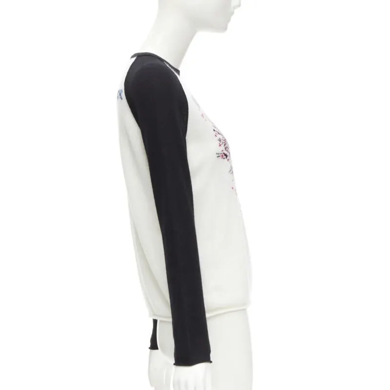 Dior Heart Raglan Top White Cashmere Never worn - Model View