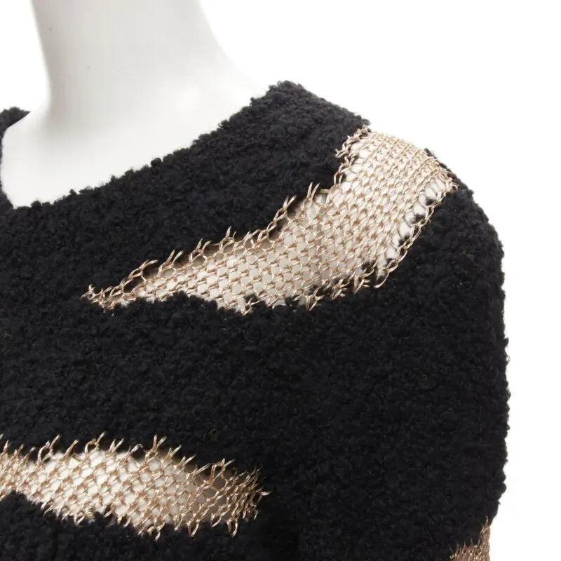 PHILOSOPHY DI LORENZO SERAFINI Gold Sheer Sweater MultiColor Never worn - Back View