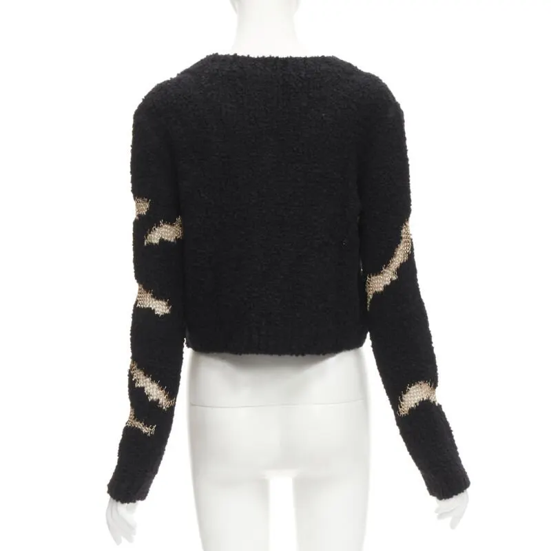 PHILOSOPHY DI LORENZO SERAFINI Gold Sheer Sweater MultiColor Never worn - Box View